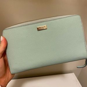Mint Large Kate Spade Wallet